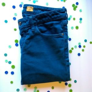 Pilcro & the letterpress teal jeans Anthropologie